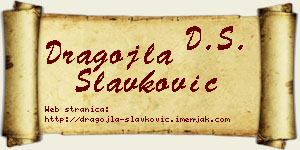Dragojla Slavković vizit kartica